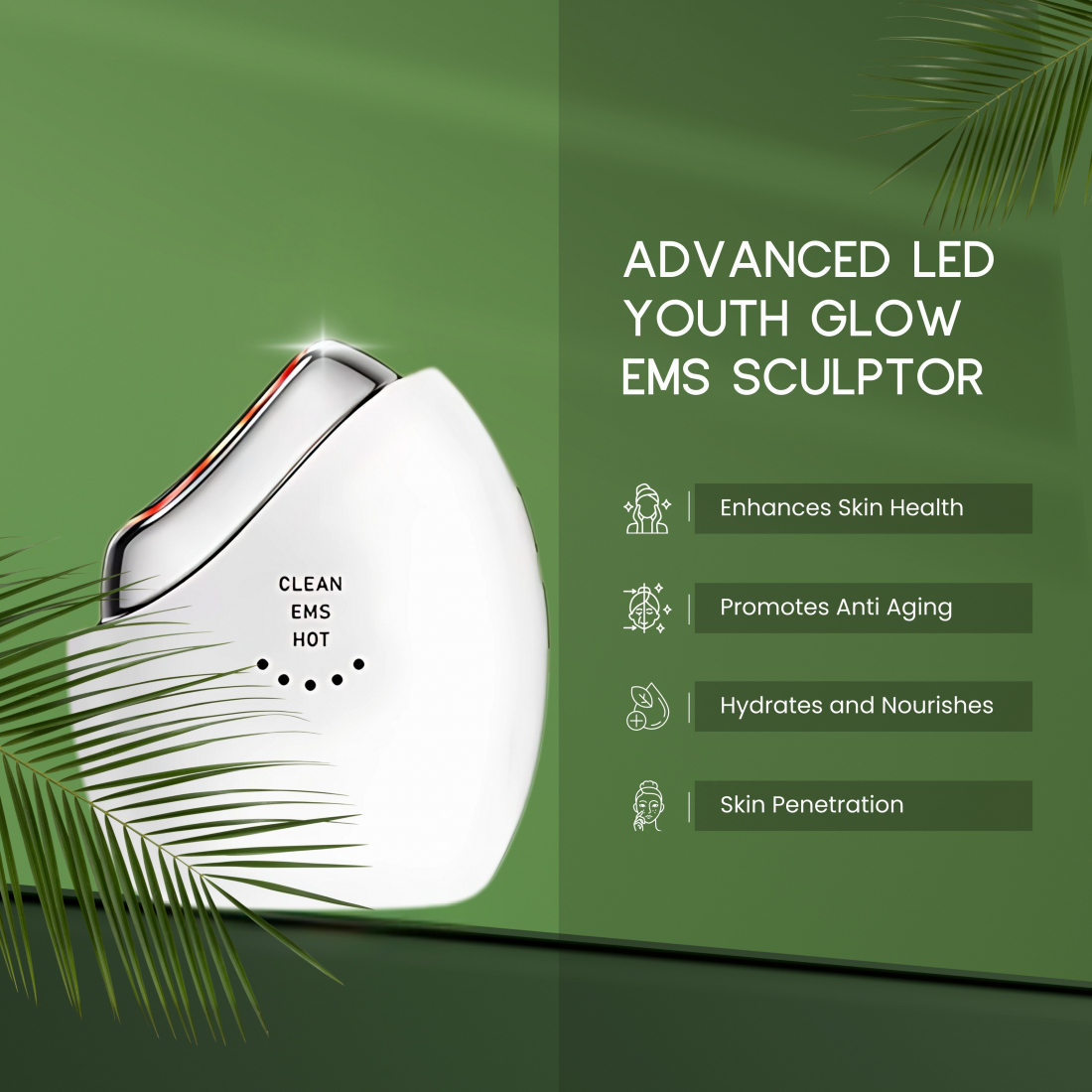 Dispositif anti-âge 'Advanced LED Youth EMS Sculptor'
