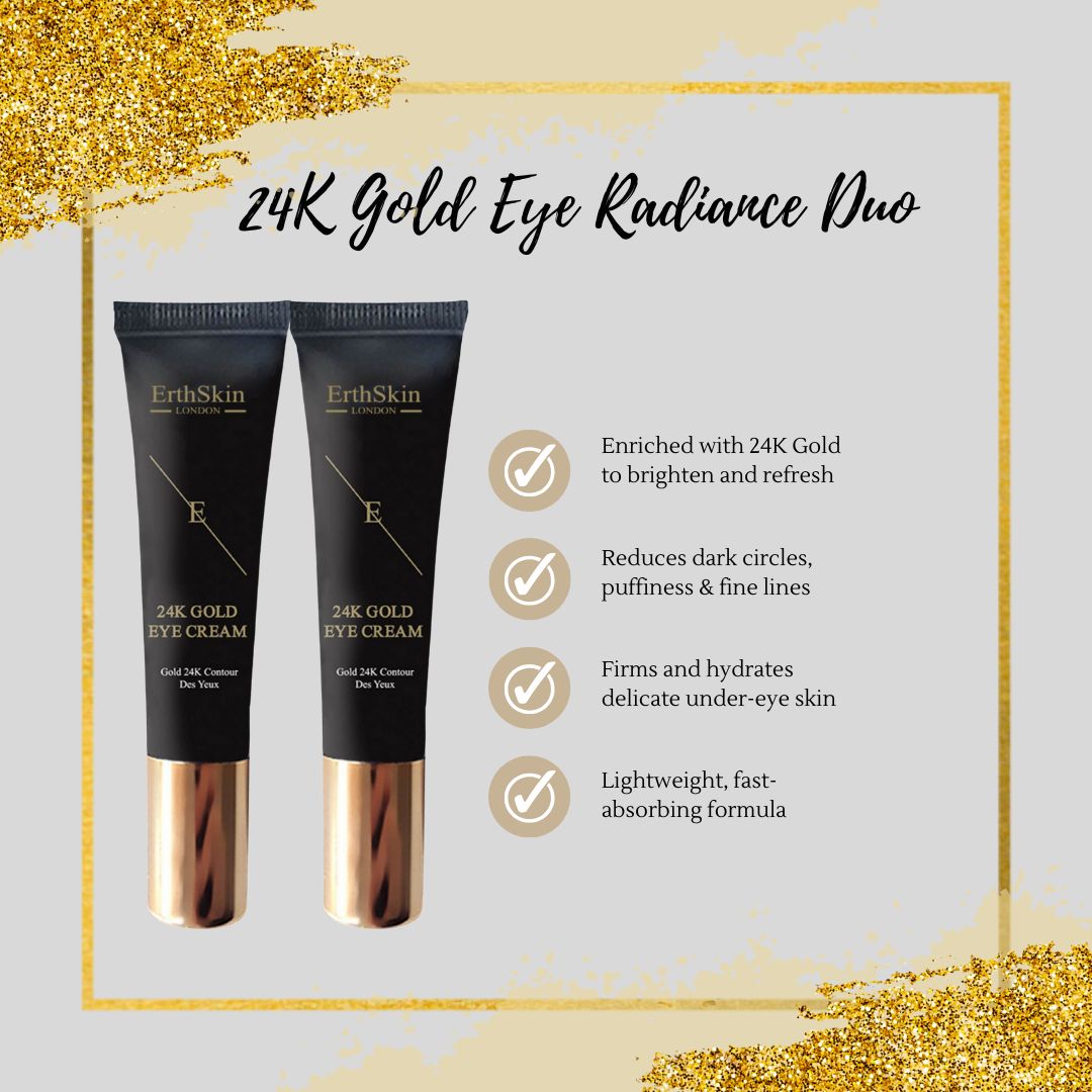 '24K Gold' Creme für unter die Augen - 15 ml, 2 Stücke