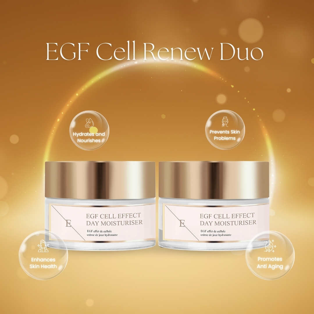 Hydratant de jour 'EGF Cell Effect' - 50 ml, 2 Pièces