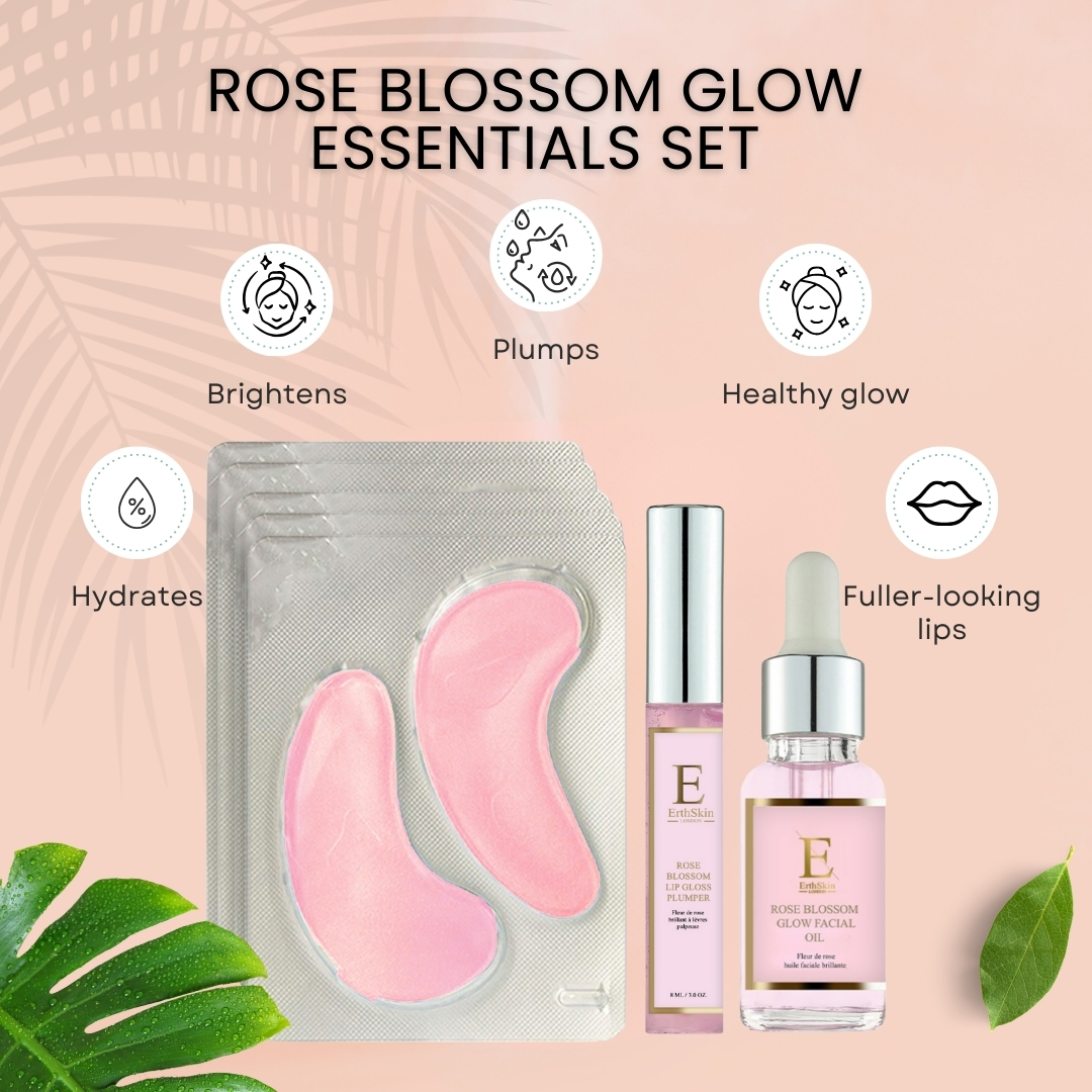 Coffret de soins de la peau 'Rose Blossom' - 3 Pièces