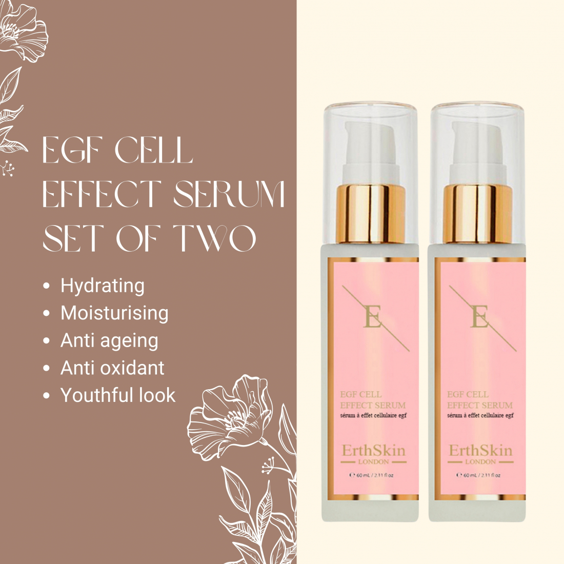 'EGF Cell Effect' Gel-Serum - 60 ml, 2 Stücke
