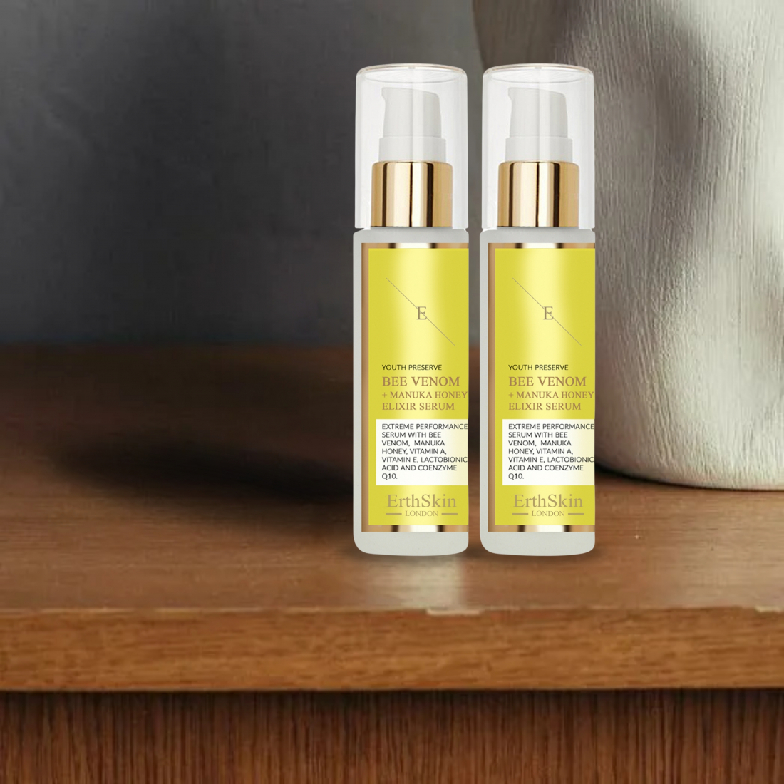 'Bee Venom + Manuka Honey Elixir' Gesichtsserum - 60 ml, 2 Stücke