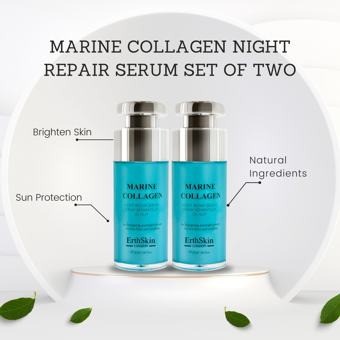 'Marine Collagen Repair' Nacht-Serum - 30 ml, 2 Stücke