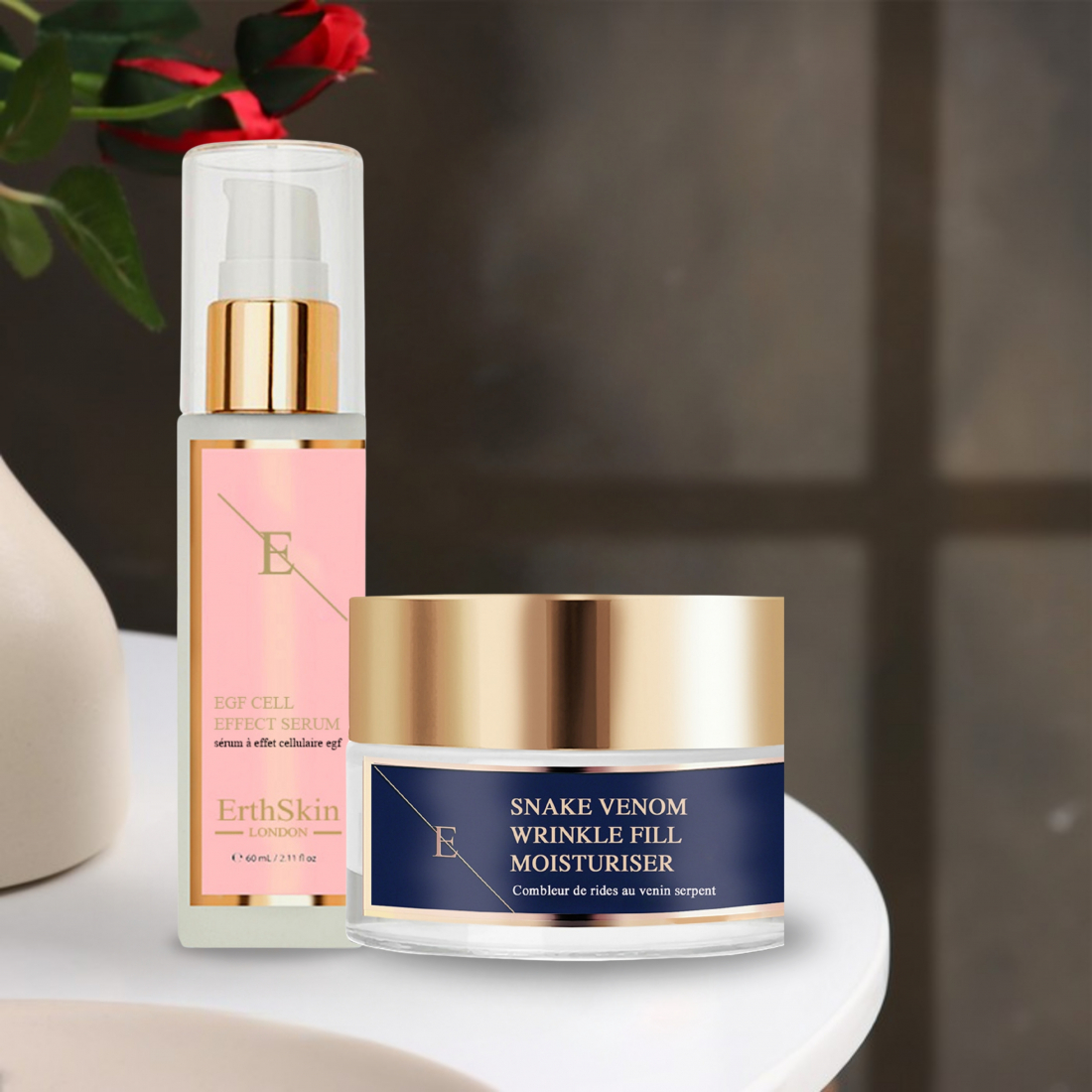 'Snake Venom + EGF Cell Effect' Anti-Aging-Pflegeset - 2 Stücke
