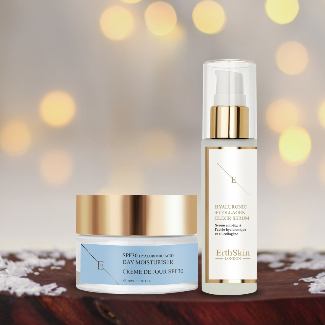 'Hyaluronic Acid + Hyaluronic Acid & Collagen' Anti-Aging-Pflegeset - 2 Stücke