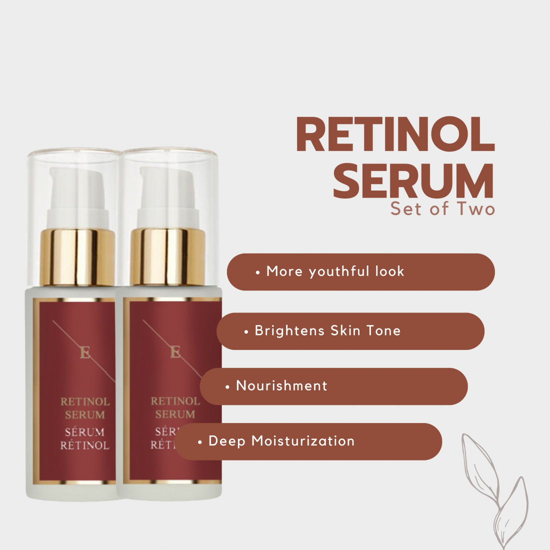 'Retinol' Anti-Aging-Serum - 2 Stücke