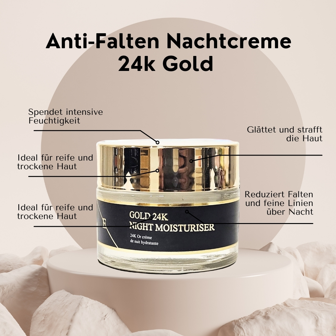 '24K Gold' Nacht-Feuchtigkeitspflege - 50 ml