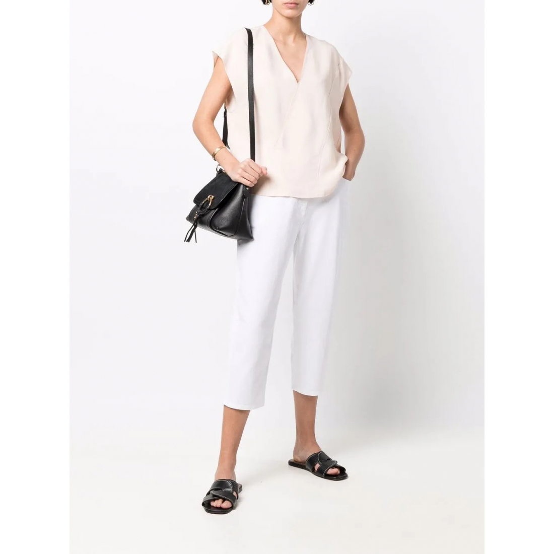 Pantalon 'Cropped Tapered' pour Femmes