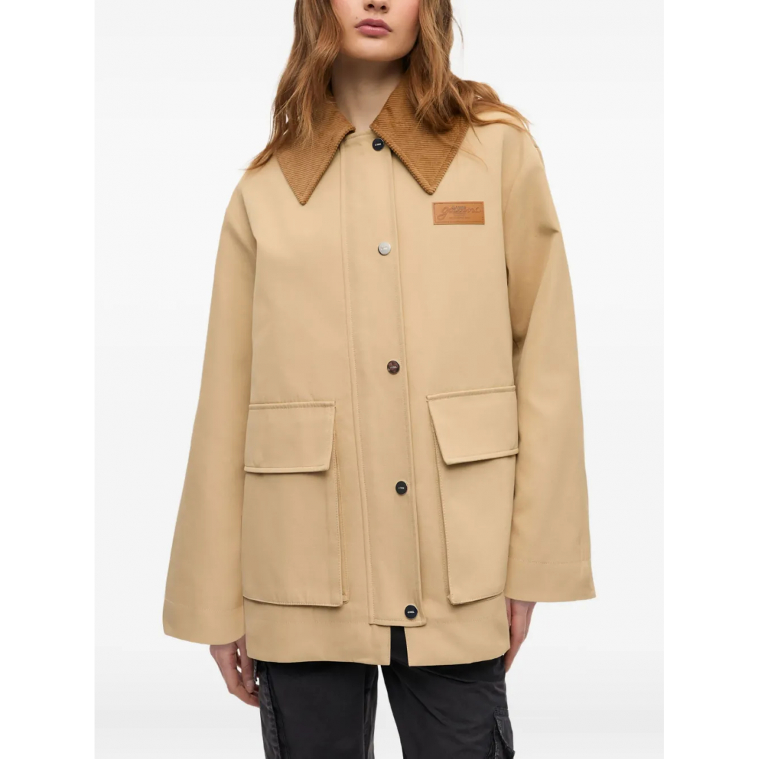 Veste de pluie 'Corduroy-Collar Utility' pour Femmes