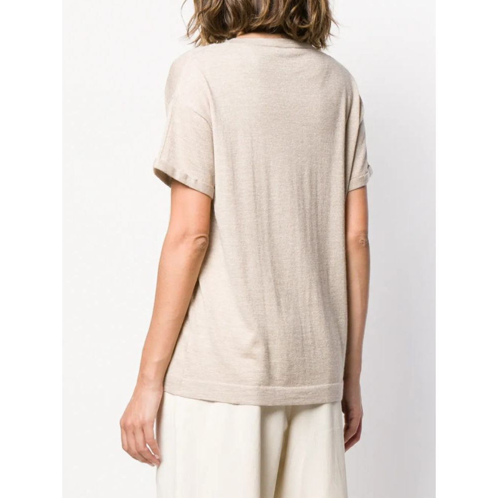 Top à manches courtes 'Relaxed Knitted' pour Femmes