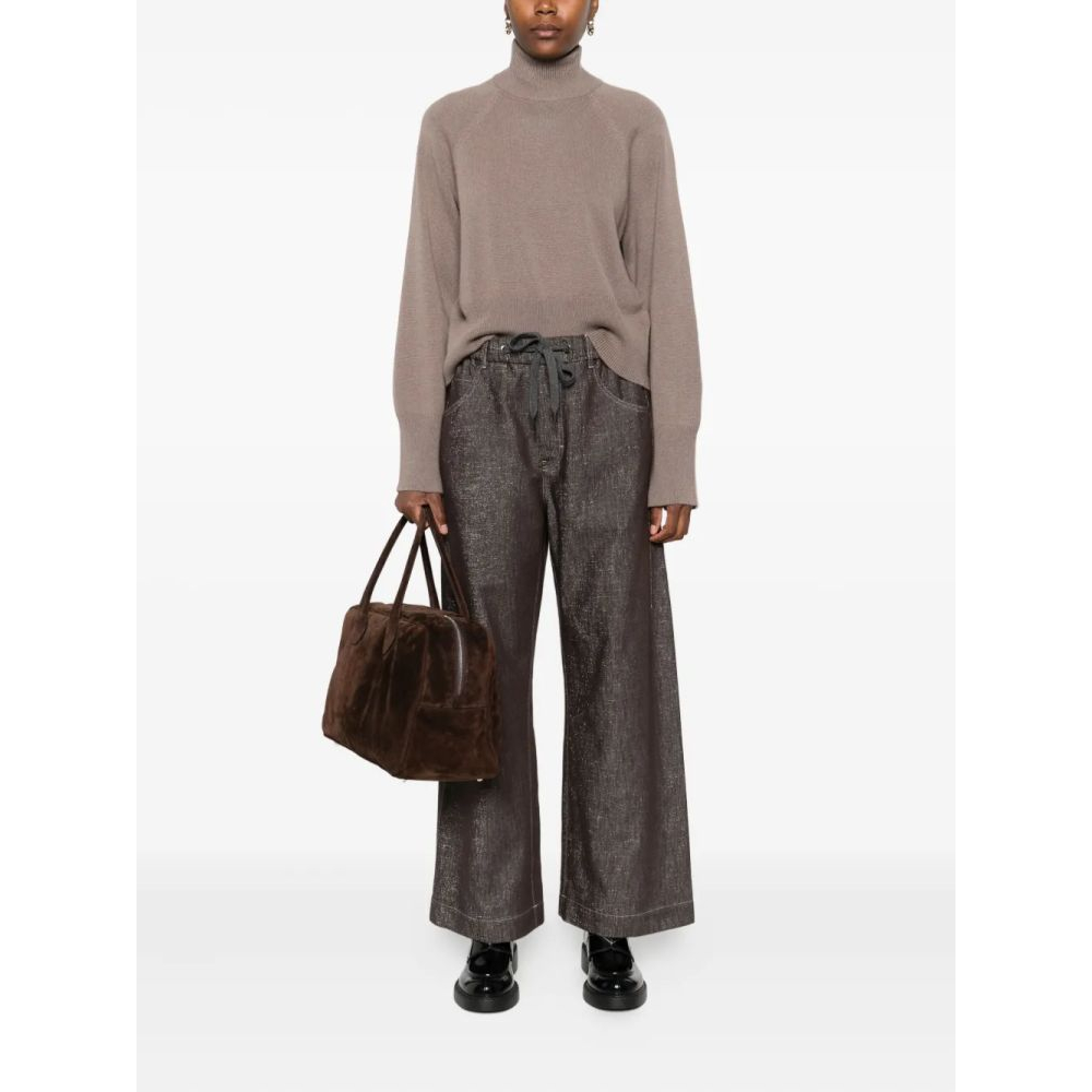 Women's 'Cropped' Cashmere Sweater