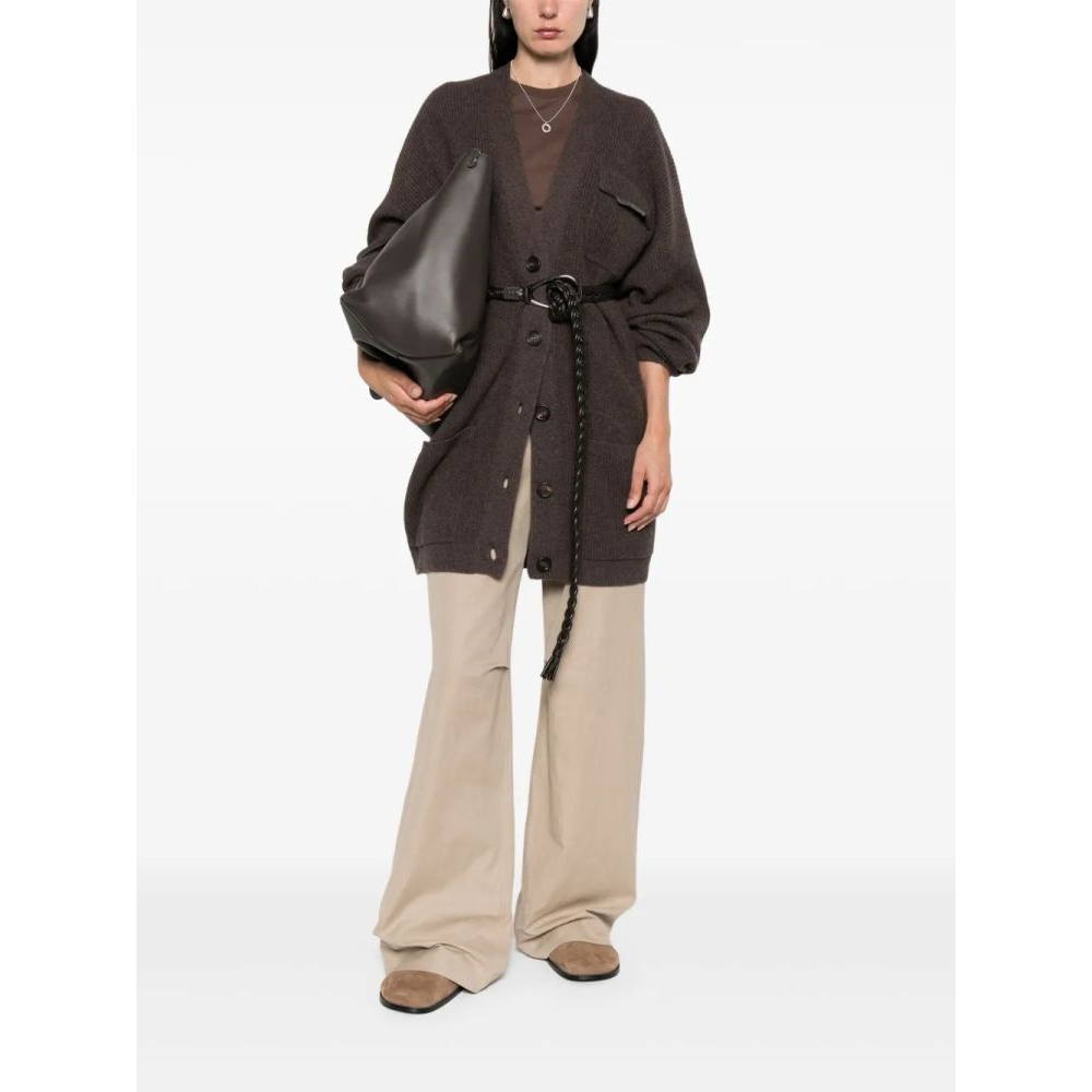 Women's 'Ribbed Buttoned' Cardigan