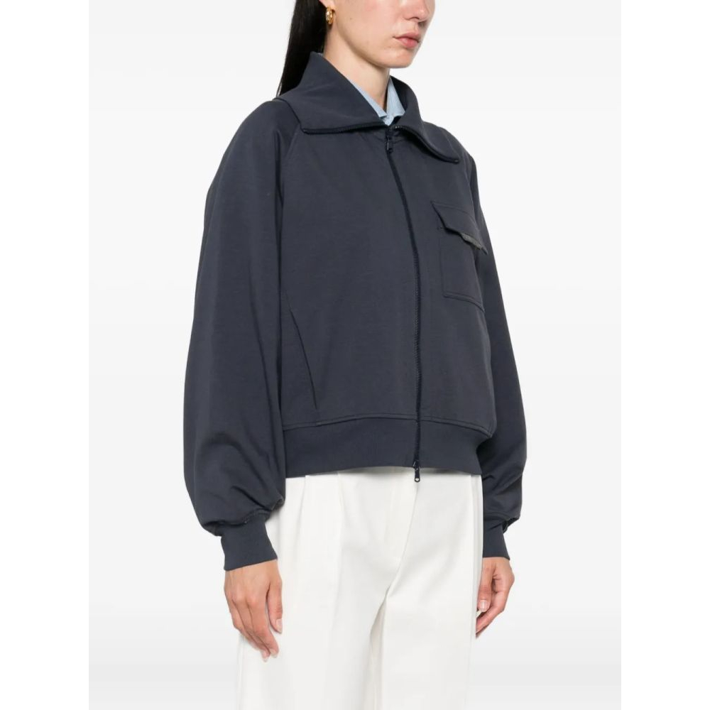 Veste 'Zip-Fastening Patch-Pocket' pour Femmes