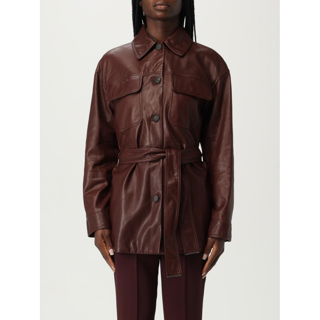 Veste en cuir 'Saharan' pour Femmes