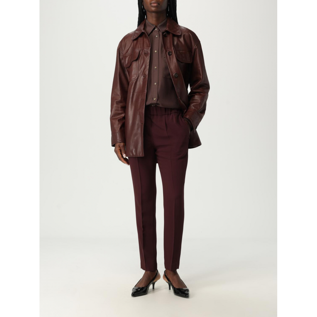 Veste en cuir 'Saharan' pour Femmes