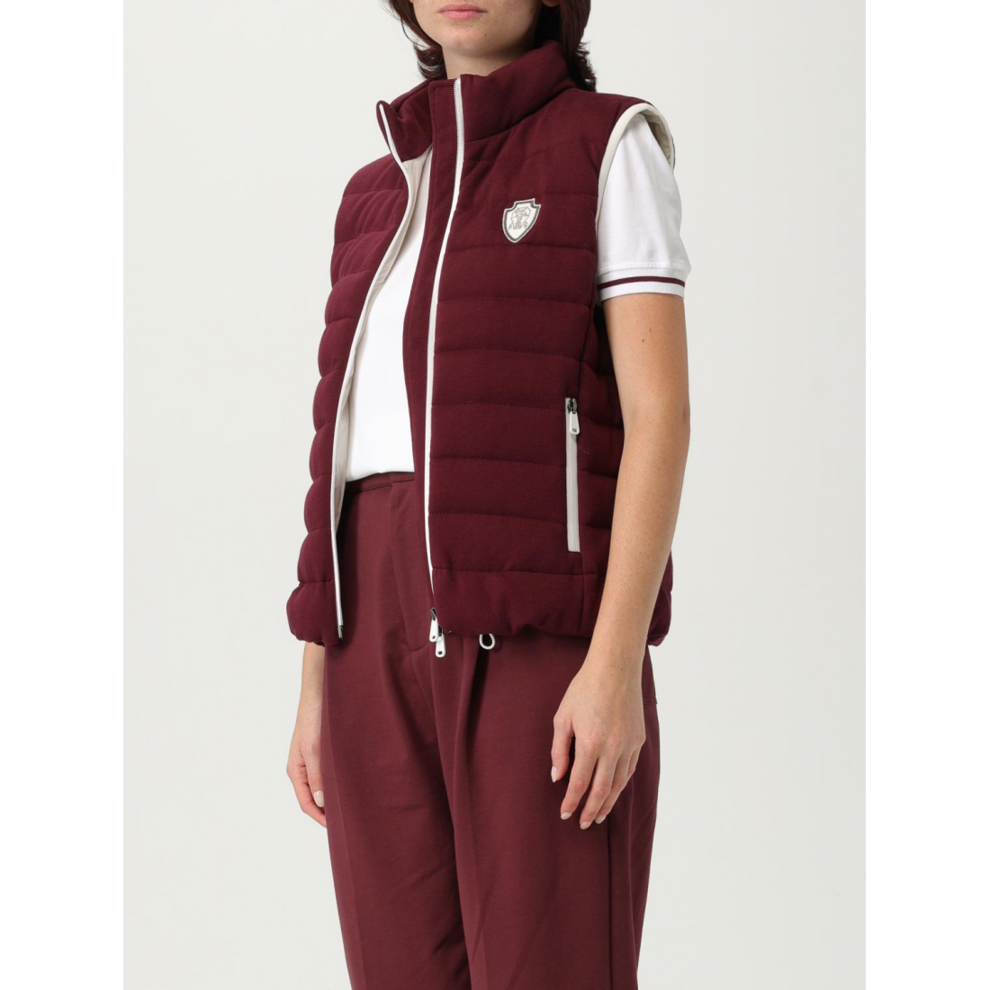Gilet matelassé 'Quilted Logo-Plaque' pour Femmes