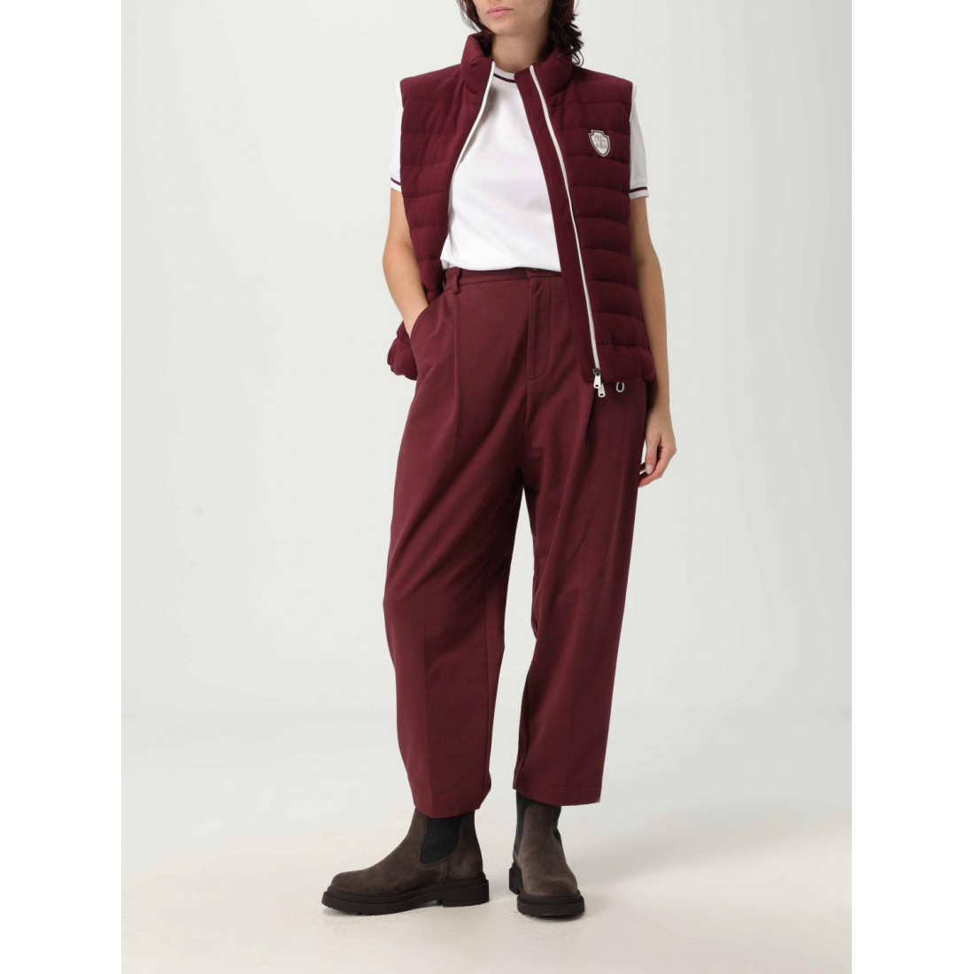 Gilet matelassé 'Quilted Logo-Plaque' pour Femmes