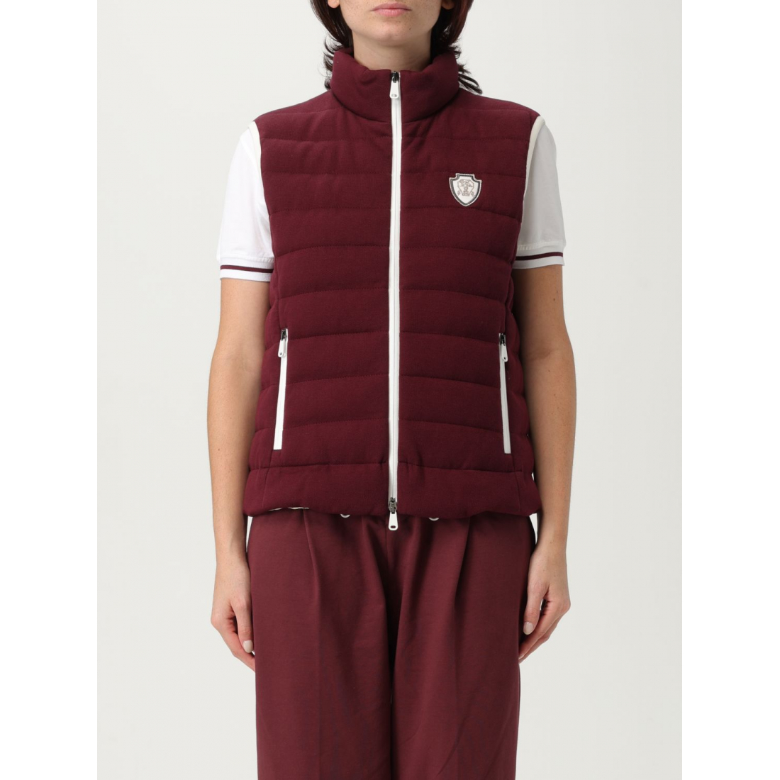 Gilet matelassé 'Quilted Logo-Plaque' pour Femmes