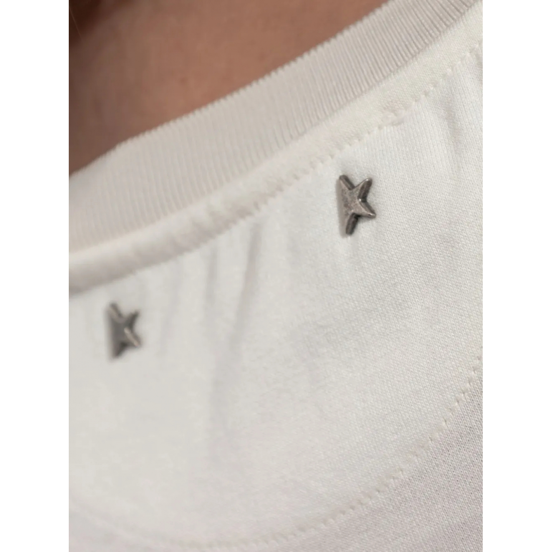 'Star-Embellished Printed' T-Shirt für Damen