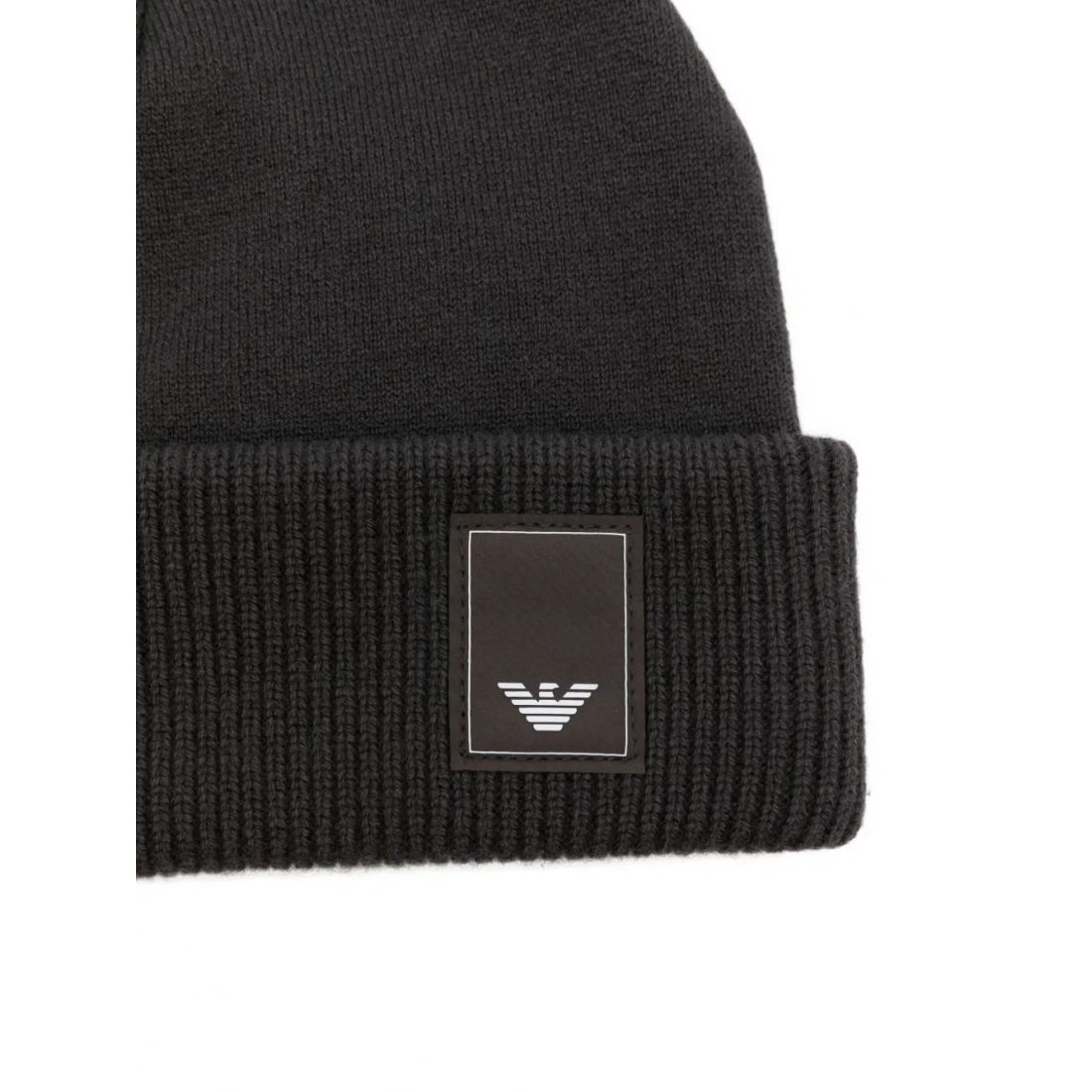 'Logo-Plaque Ribbed' Mütze für Herren