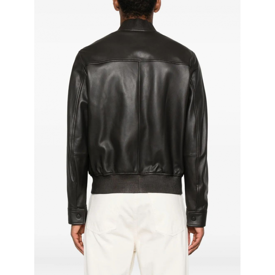 Men's 'Bomber' Leather Jacket