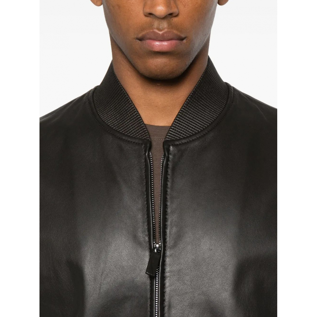 Men's 'Bomber' Leather Jacket
