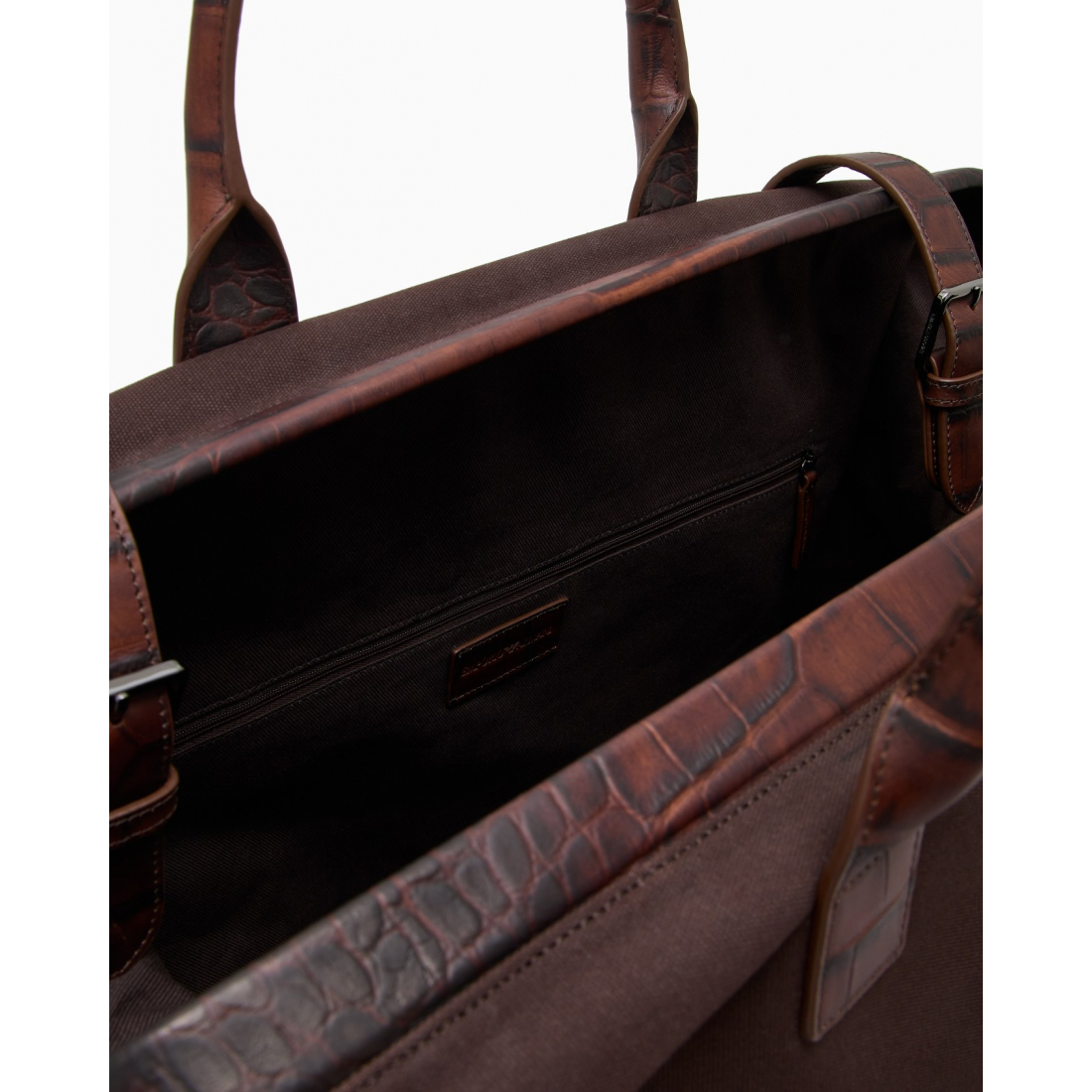 Sac de voyage 'Weekend With Crocodile-Embossed' pour Hommes