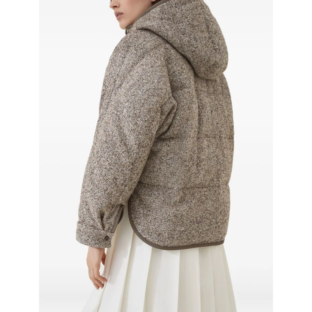 Women's 'Chevron Flecked' Down Jacket