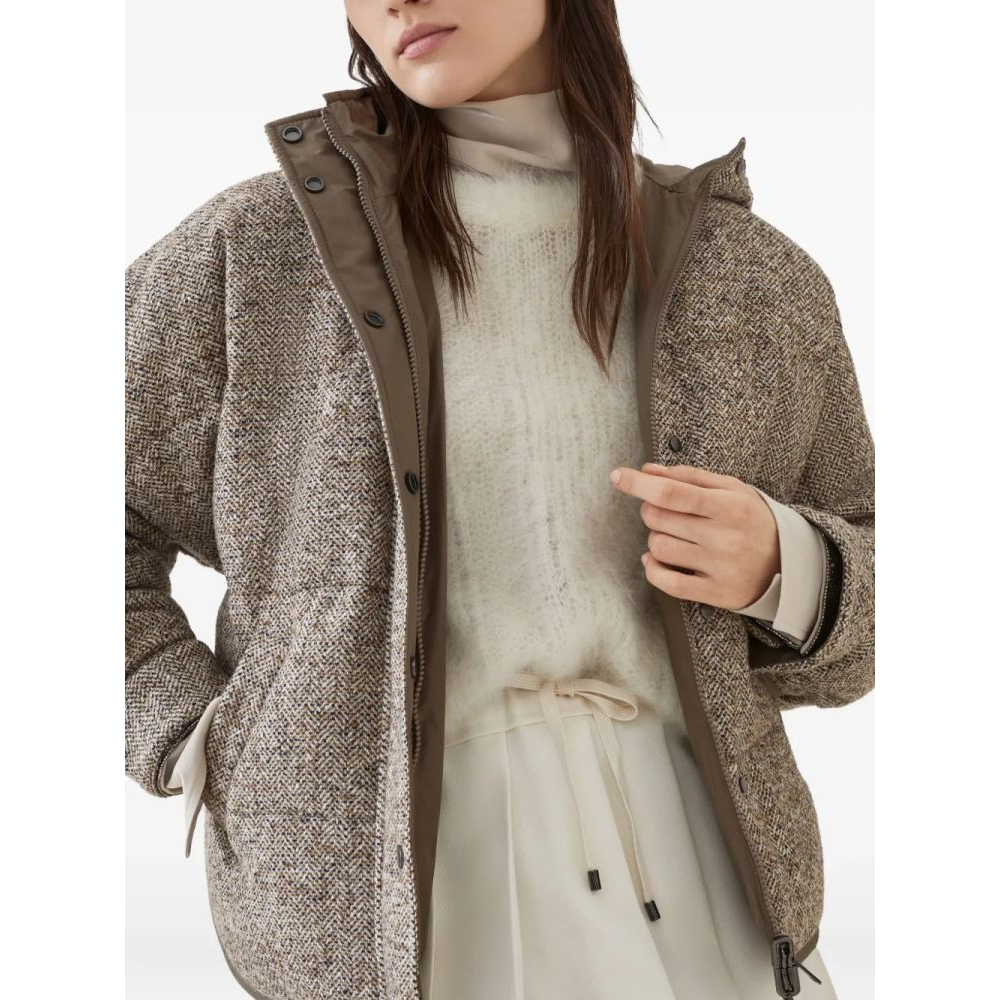 Women's 'Chevron Flecked' Down Jacket