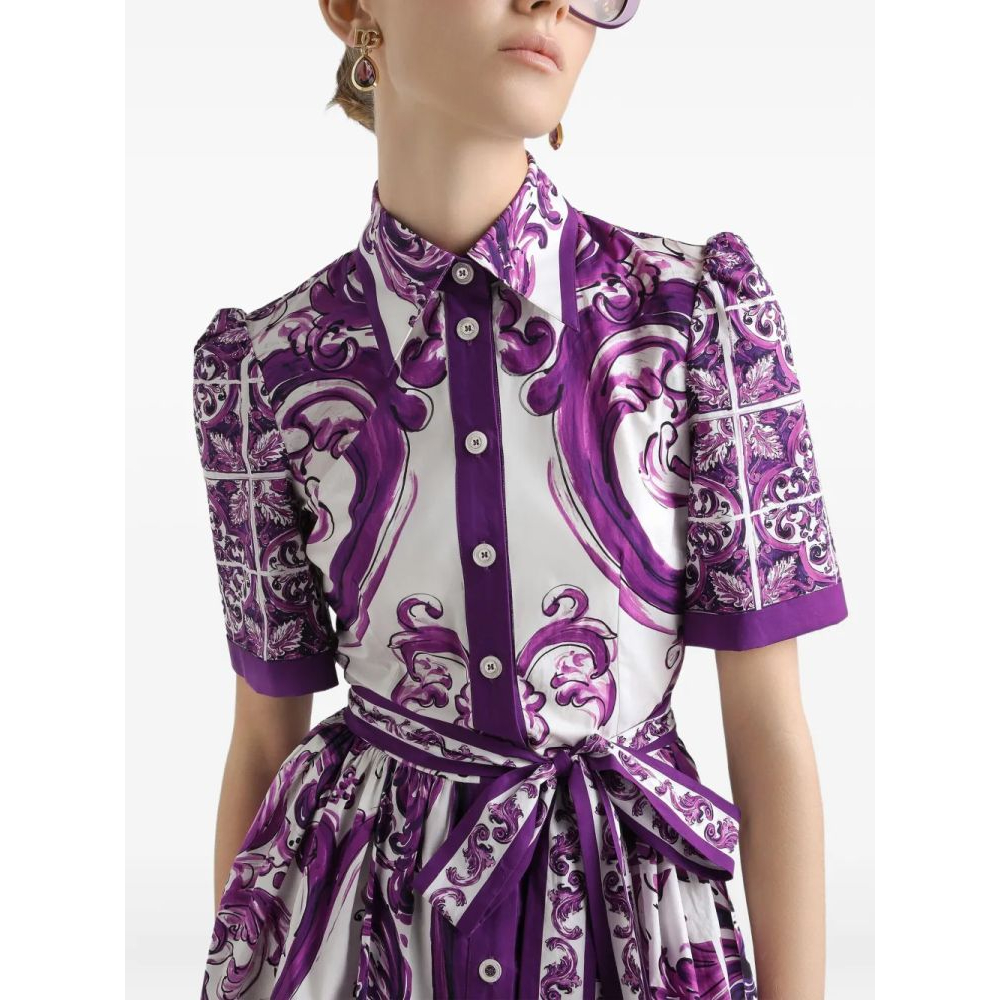 Women's 'Majolica-Print' Midi Dress