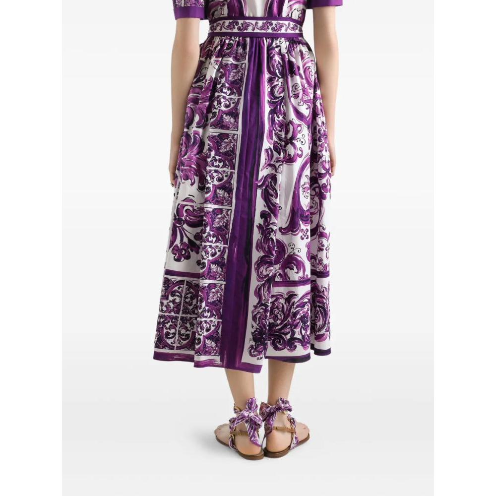 Women's 'Majolica-Print' Midi Dress