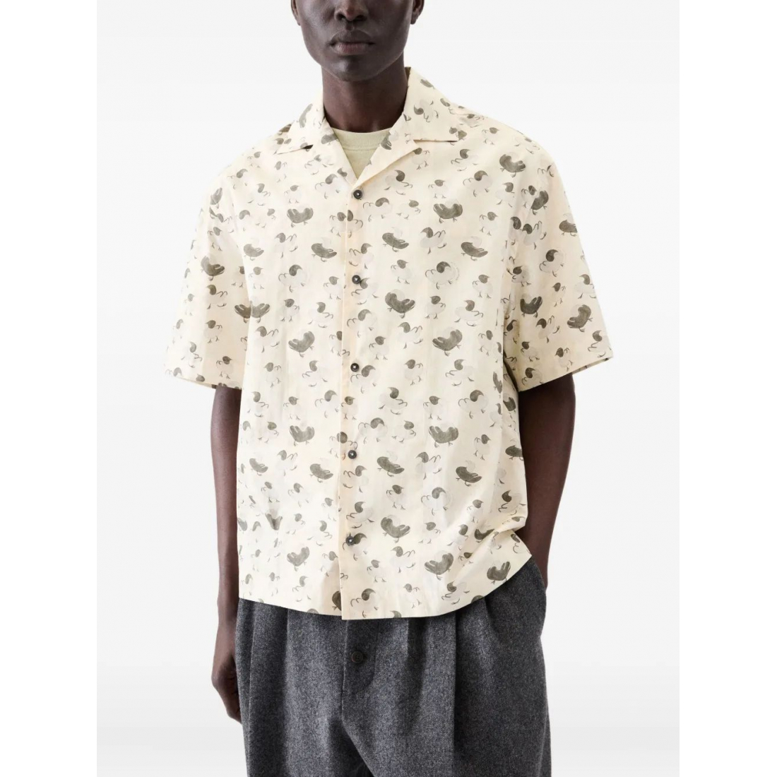 Chemise à manches courtes 'Floral-Print' pour Hommes