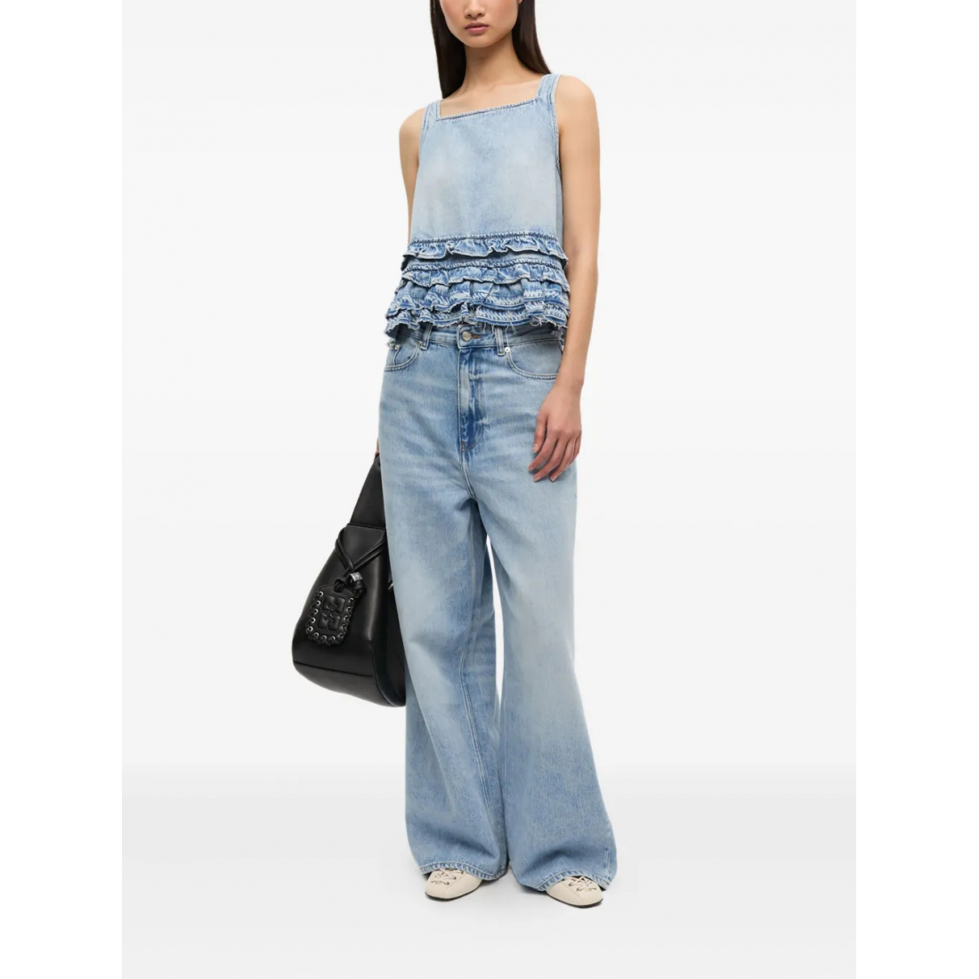 Haut sans manches 'Ruffled' pour Femmes