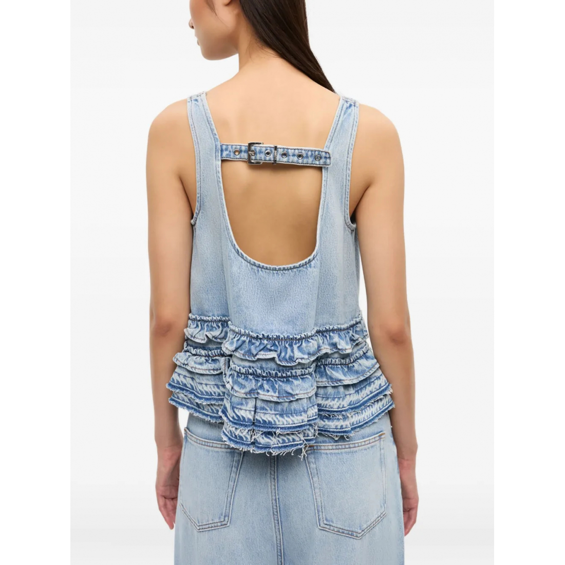 Haut sans manches 'Ruffled' pour Femmes