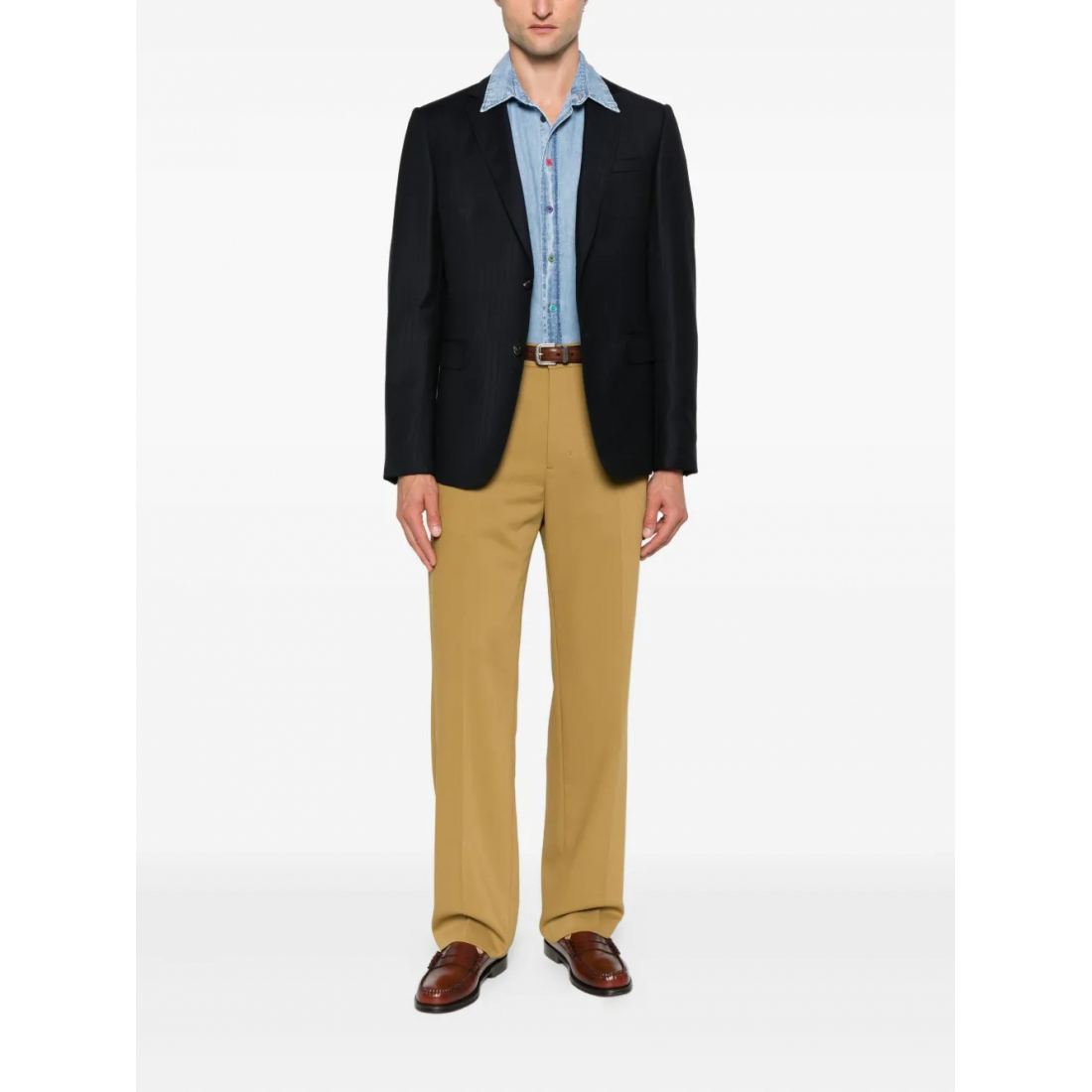 Chemise en Jean 'Press-Stud' pour Hommes