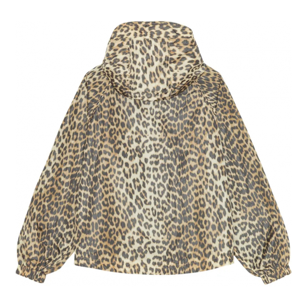 Veste de pluie 'Leopard-Print Hooded' pour Femmes