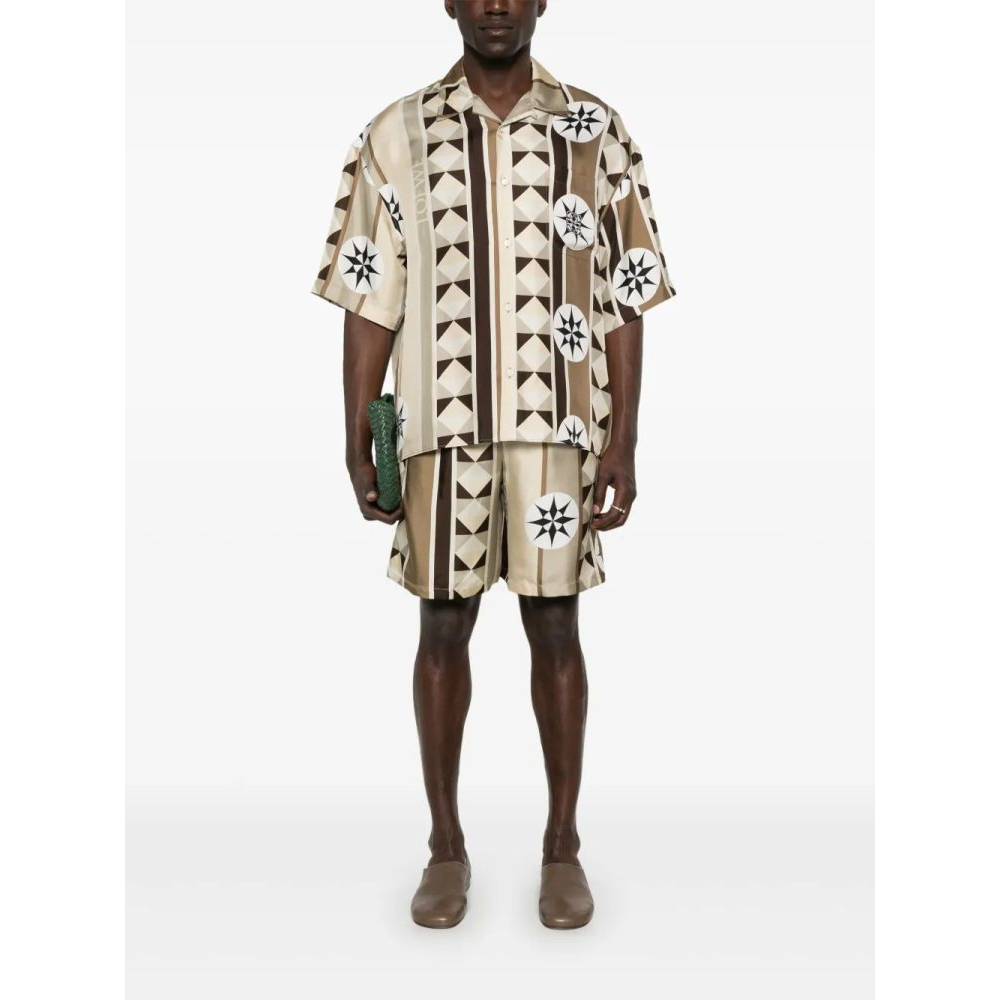 Chemise à manches courtes 'Graphic-Print' pour Hommes