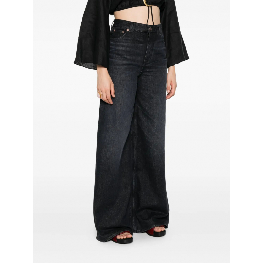 Women's 'Buttoned' Jeans