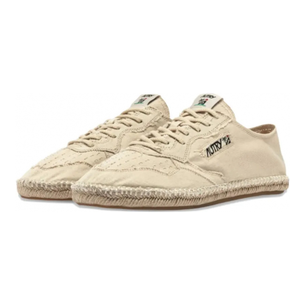 'Lace-Up Jute Low-Top' Sneakers für Damen