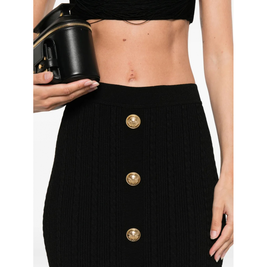 Jupe Midi 'Button-Front' pour Femmes