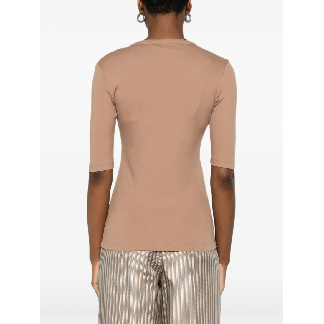 T-shirt 'Embellished Neckline' pour Femmes