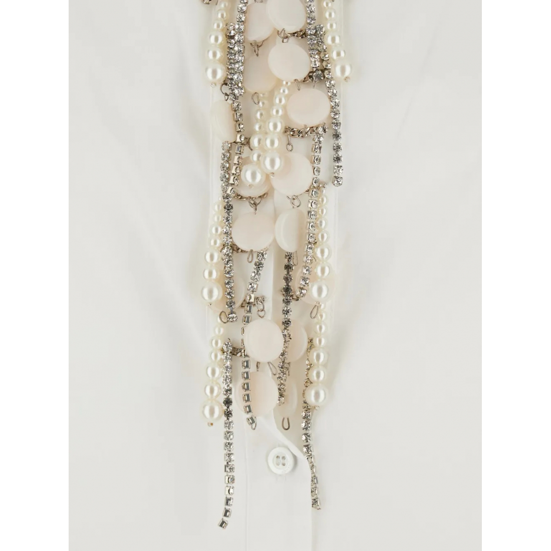 Chemise 'Pearl-Embellished Poplin' pour Femmes
