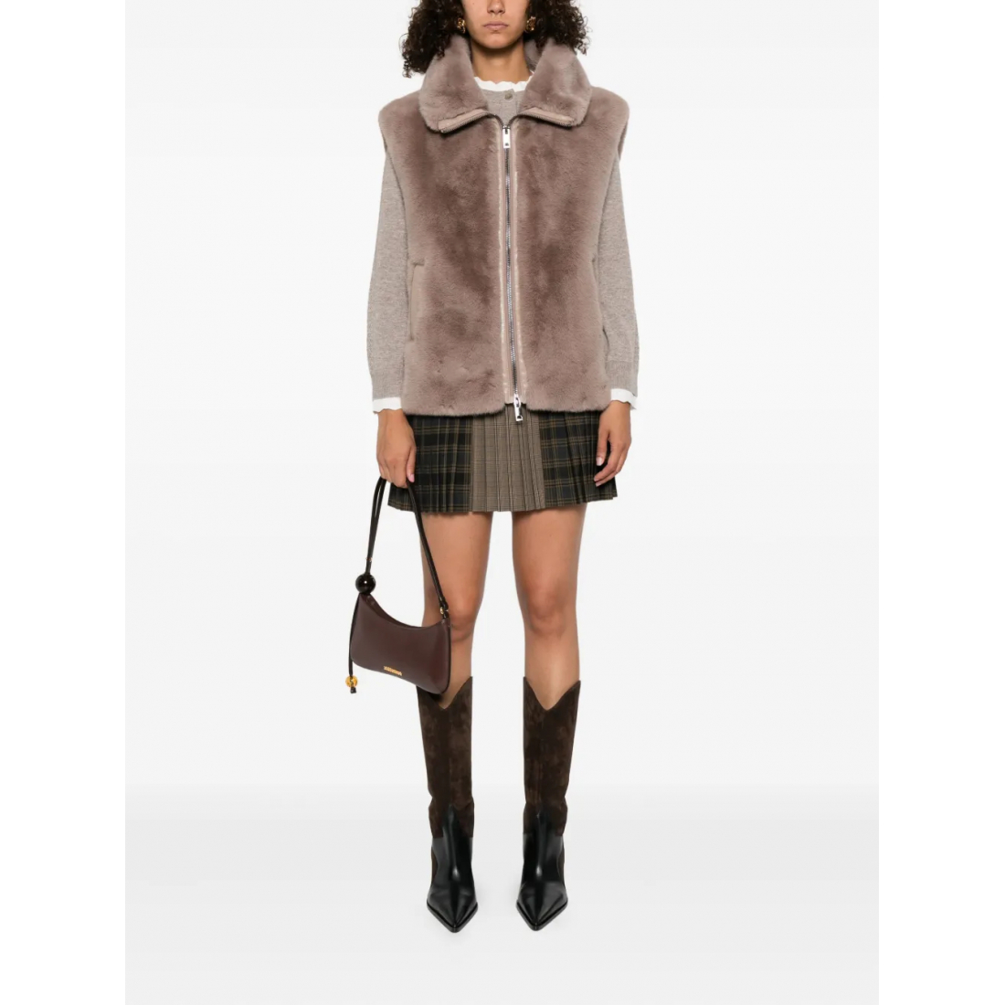Gilet 'Faux-Fur Zip-Front' pour Femmes