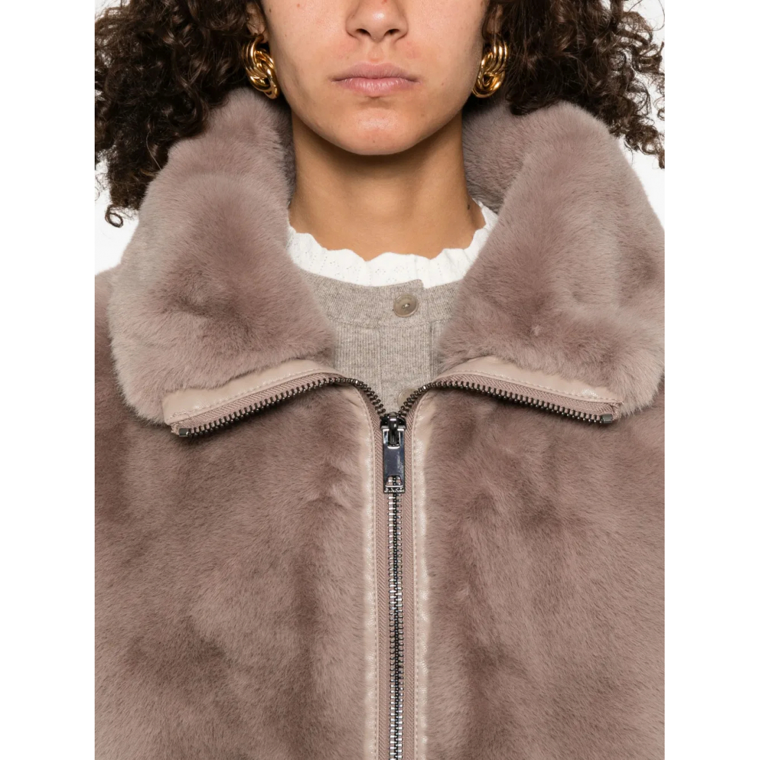 Gilet 'Faux-Fur Zip-Front' pour Femmes