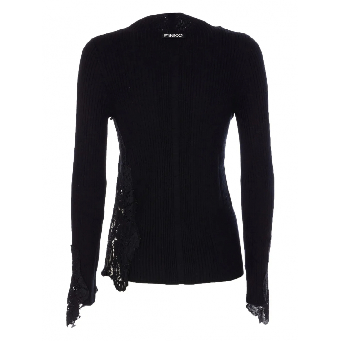 Pull 'Lace-Insert Ribbed' pour Femmes