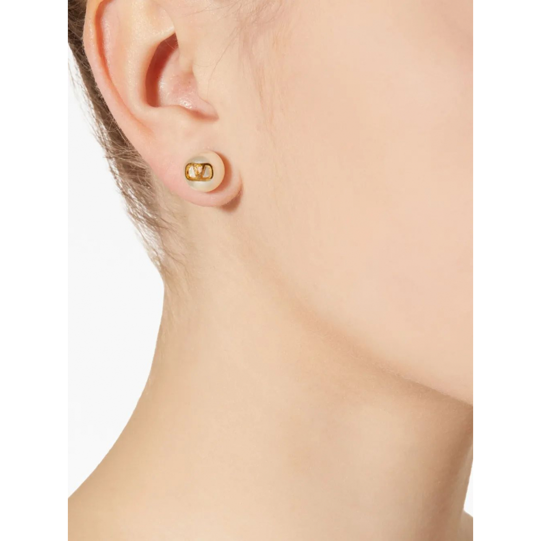 Women's 'VLogo Signature Pearl Stud' Earrings