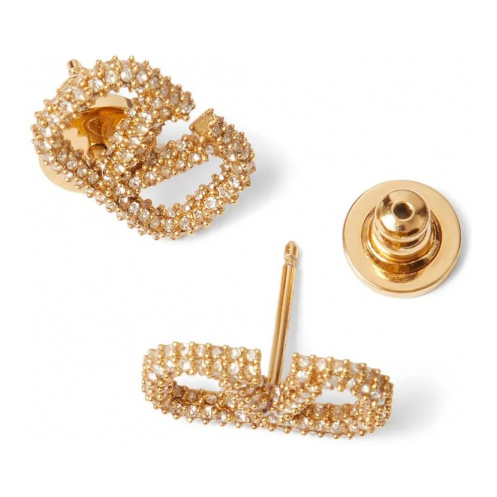 Women's 'VLogo Signature Crystal-Embellished' Earrings