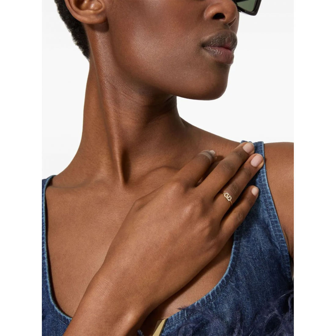 Bague 'VLogo Signature Crystal' pour Femmes