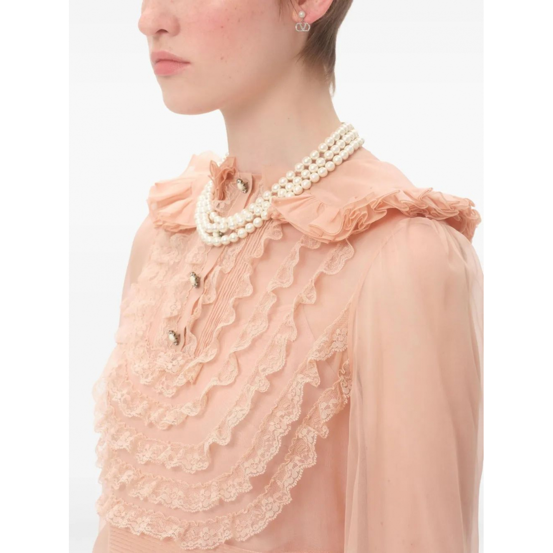 Boucles d'oreilles 'VLogo' pour Femmes