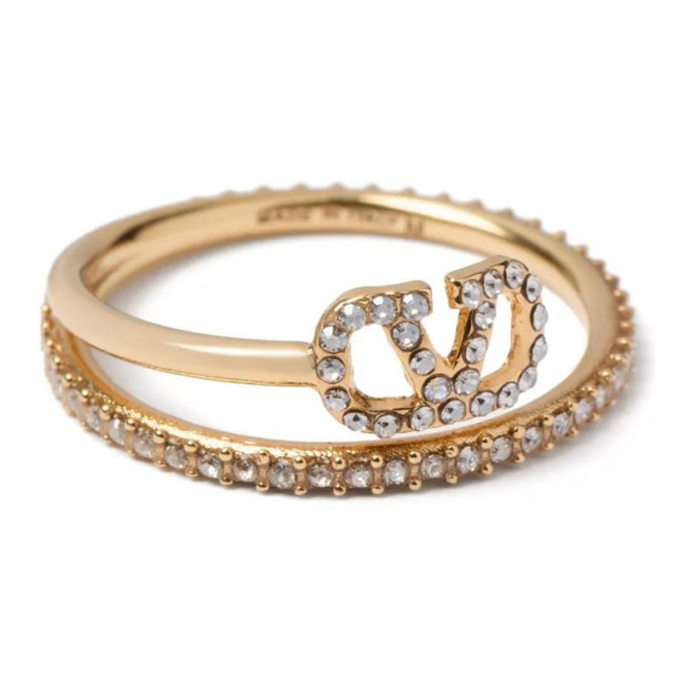 'VLogo Signature Crystal' Ring für Damen